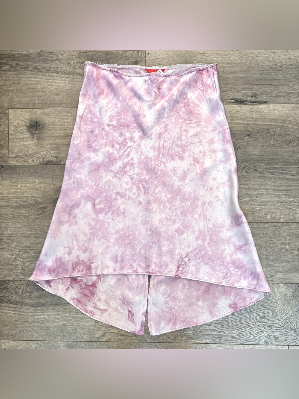 Allen B. By Allen Schwartz Pink Tie-Dye High-Low Skirt